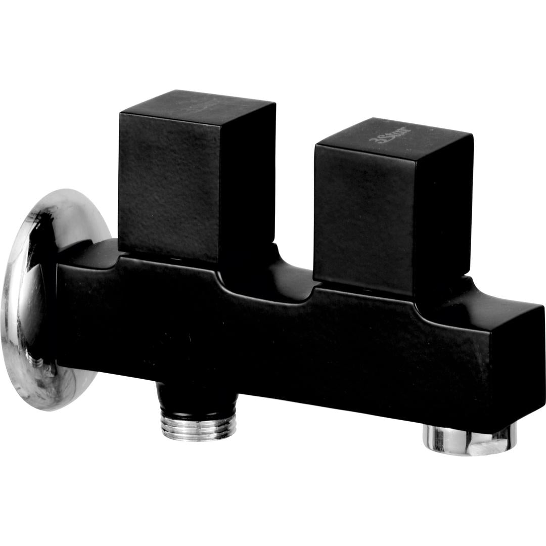 Matt-Black MEDUSA Circle Double Bib-Cock(DCS-1)