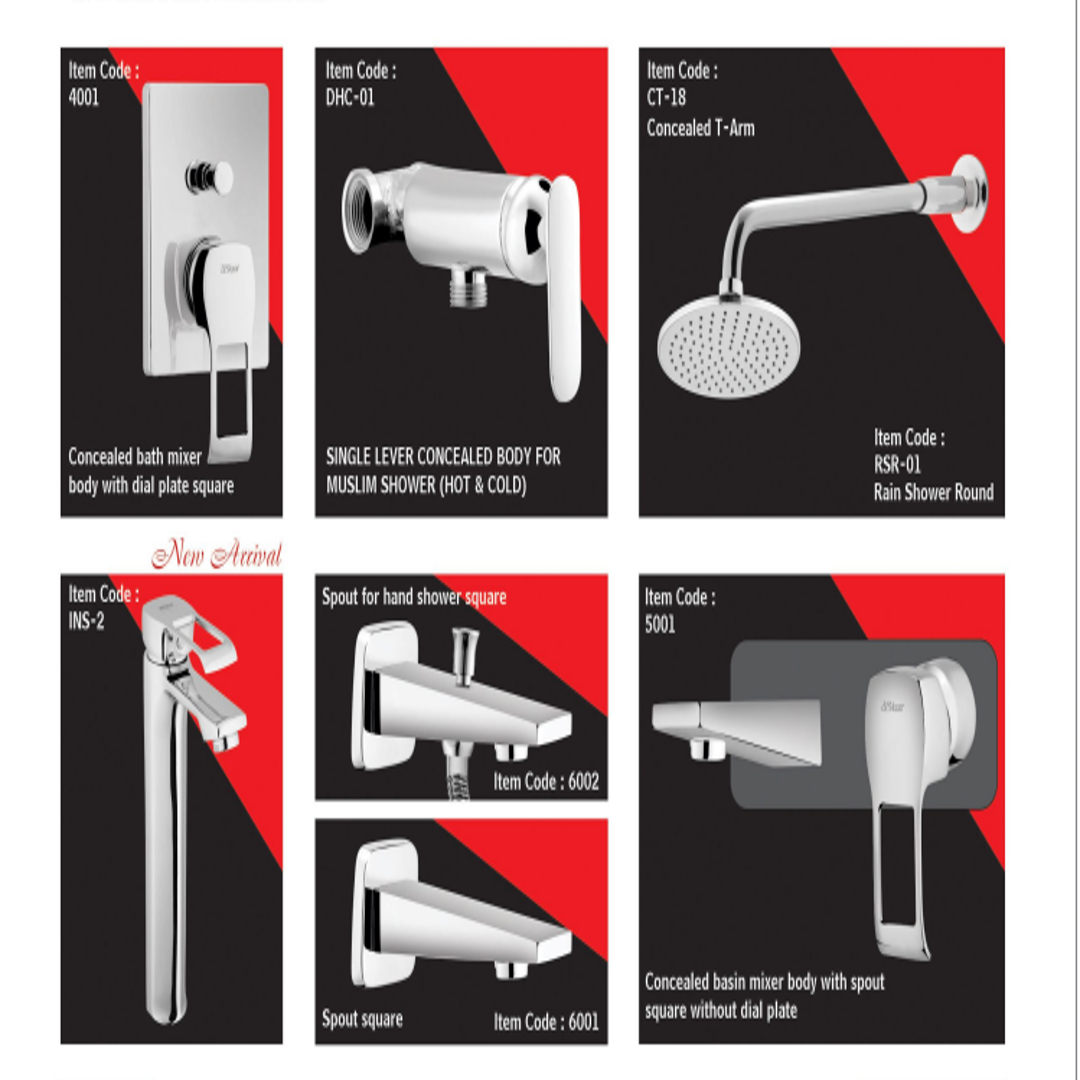 CONCEALED Square Diverter