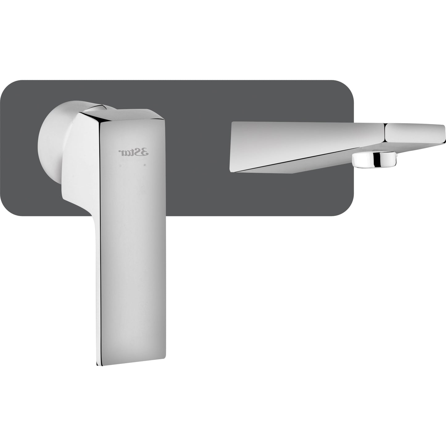 Concealed basin mixer body with spout square without dial plate(5002)