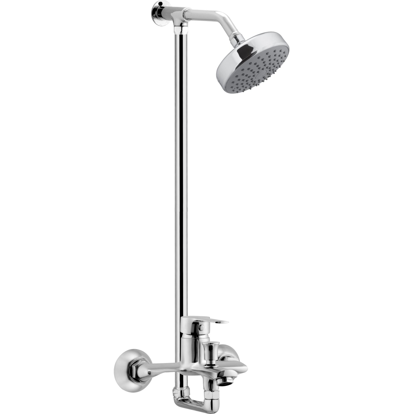 DUNE Complete-Set 8-Pcs includes  bath Mixer(4th-rod, T-arm+ jet Shower)1Pcs, Basin Mixer:1Pcs,  Double Bib-Cock:1Pcs,   Muslim Shower with Chain:1.20mtr 1Pcs , T-Cocks:3Pcs,  Basin waste:1Pcs(DE-0)